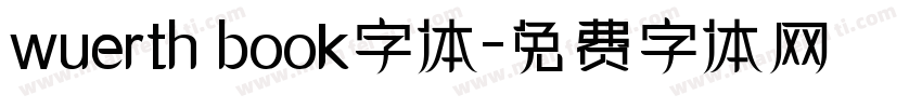 wuerth book字体字体转换